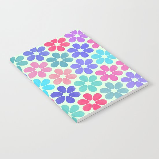 Colorful Floral Pattern Notebook