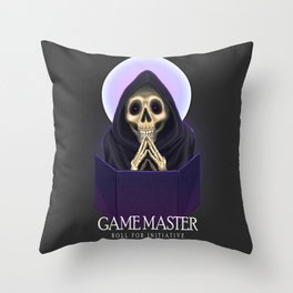 Game Master: roll for initiative Throw Pillow