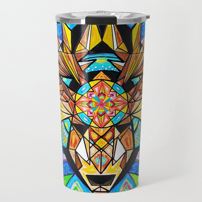 Geometric Elk Travel Mug