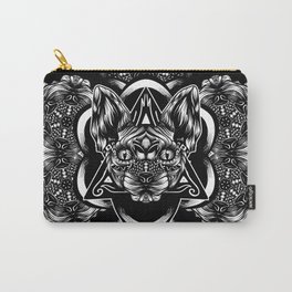 Sphynx floral bw Carry-All Pouch