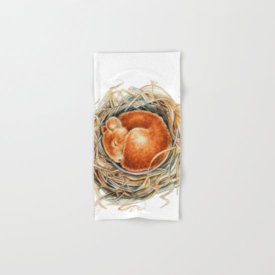 Mouse in the nest Hand & Bath Towel