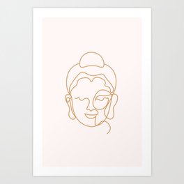 Buddha Lined Edition Zero Art Print
