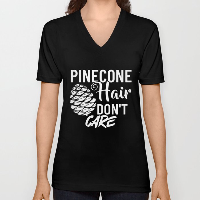 Pinecone Pine Cones Tree Wreath V Neck T Shirt