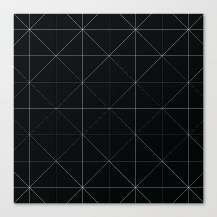 Geometric black and white Canvas Print