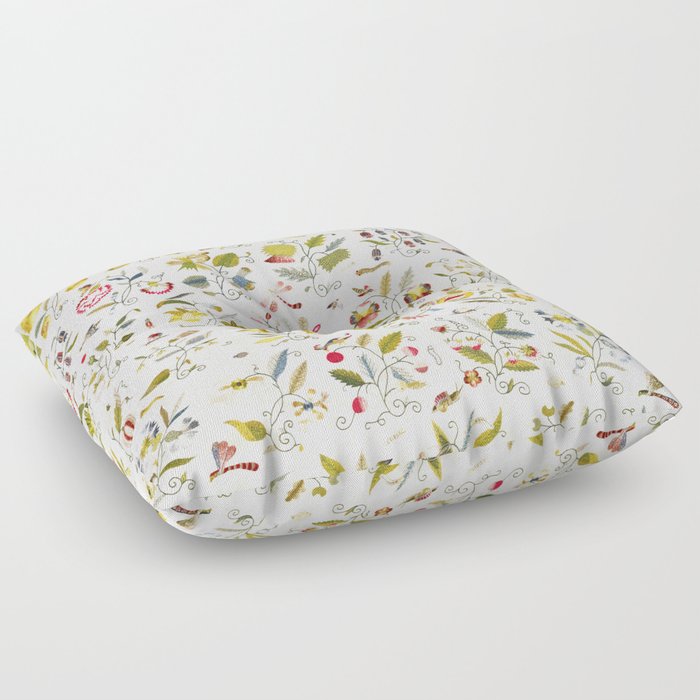 Floral Repeat Pattern 7 Floor Pillow