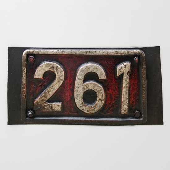 261 number Beach Towel