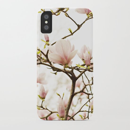 Queen For A Day Pink Magnolia Flower iPhone Case