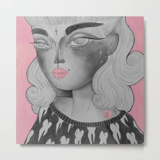 Moony Metal Print