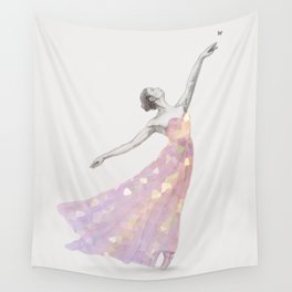 Crystal Ballerina Wall Tapestry