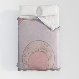 Soft Pastel Elegant Circles Comforter