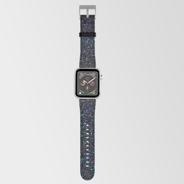 Black Licorice Galaxy Rainbow Glitter  Apple Watch Band