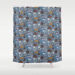 Literary Homes Shower Curtain