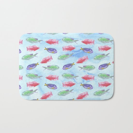 Tropical Fish Bath Mat