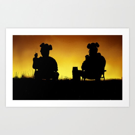 Breaking Bad Sunset Art Print