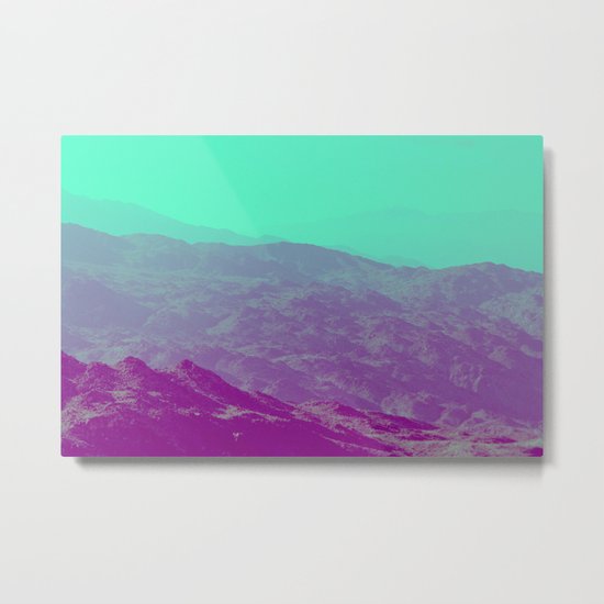 Palm Springs Mountains III Metal Print