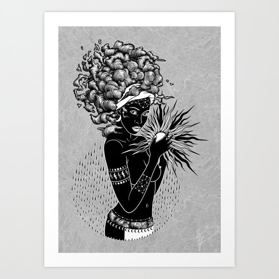 The first woman Art Print