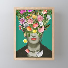 Frida Floral Framed Mini Art Print