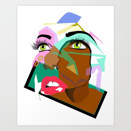 Anyone: I N B L A C K Art Print