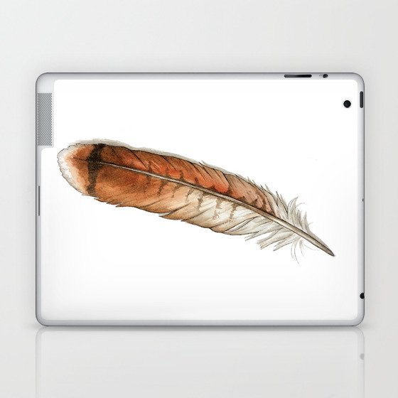 Red Tailed Hawk Feather Laptop & iPad Skin