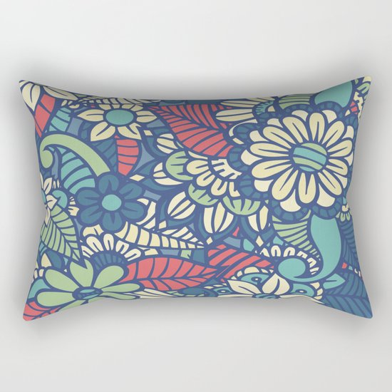 Floral Rectangular Pillow