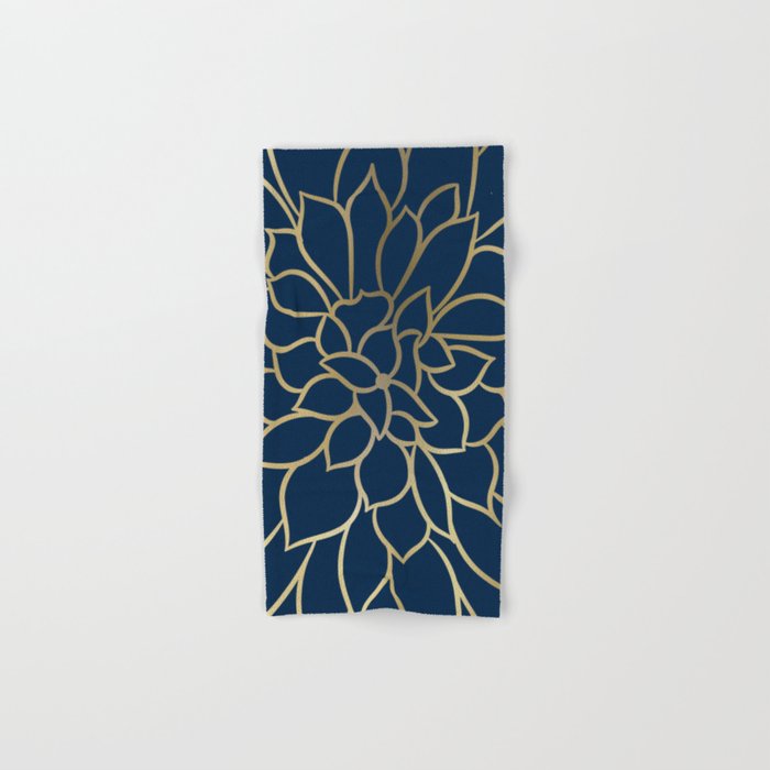 Navy and gold best sale towels