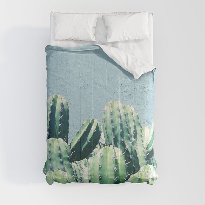 Cactus & Teal #society6 #decor #buyart Comforter