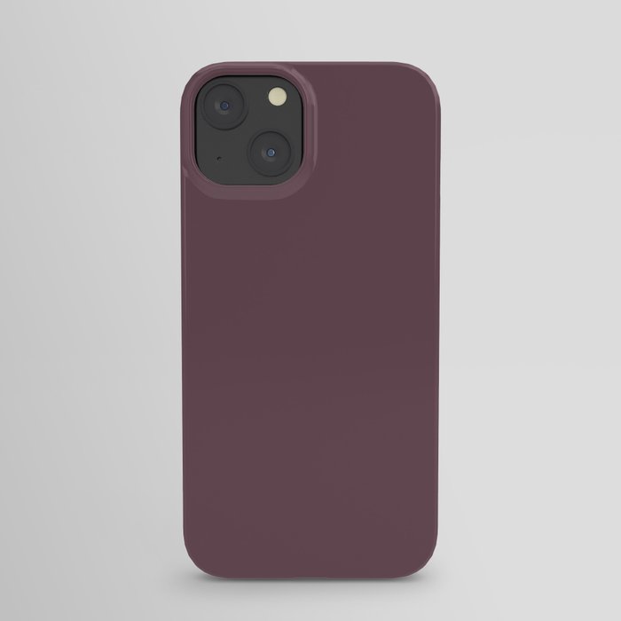 Dark Plum, Solid Color Collection iPhone Case