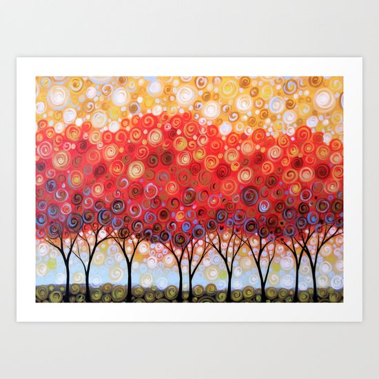 Field of Red Art Print