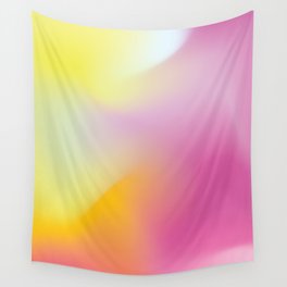 Sunny Peach Gradient Mesh Wall Tapestry