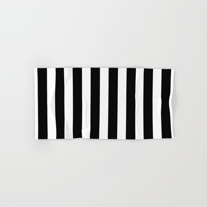 Classic Black And White Football Soccer Referee Stripes Hand