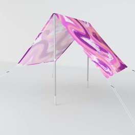 Swirls and Squiggles Abstract Painting - Purple, Magenta and Pink Sun Shade