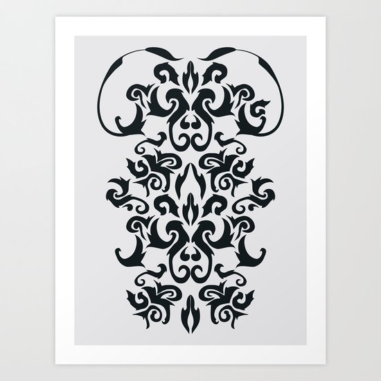 Imperial IV - Ebony and Ivory Art Print