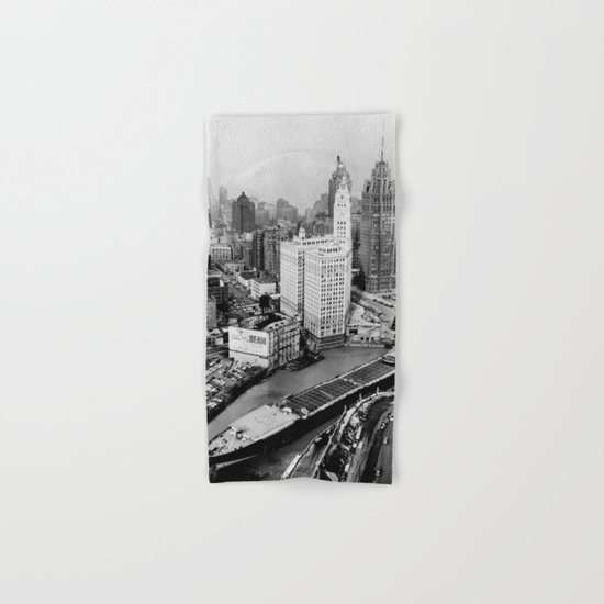 Largest travel Chicago River Chicago Illinois Hand & Bath Towel