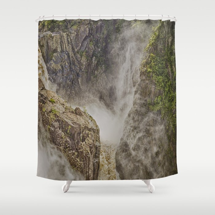 Beautiful Waterfall In The Rainforest Shower Curtain By Hereswendy Beautiful Waterfall In The Rainforest Shower Curtain