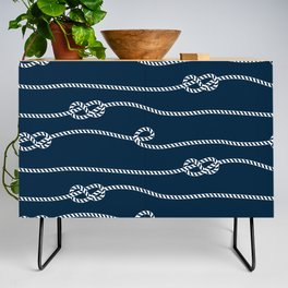 Seamless marine pattern, rope weave Credenza