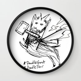 DoodleThor, Goat of Thunder Wall Clock