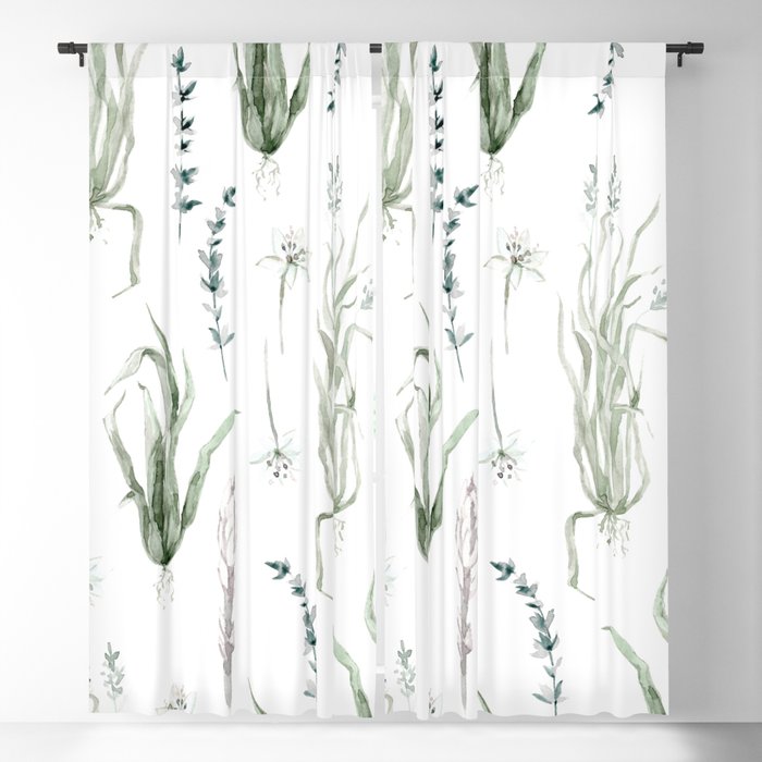 Amazing Floral Pattern Blackout Curtain