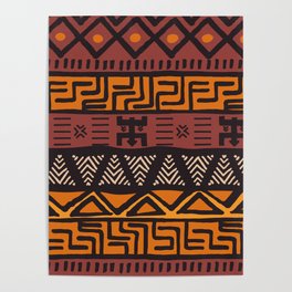 African Ethnic Elements Poster