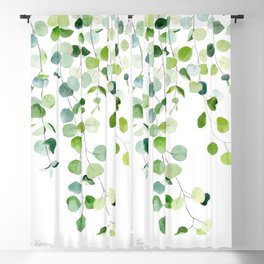 Eucalyptus Watercolor 6 Blackout Curtain