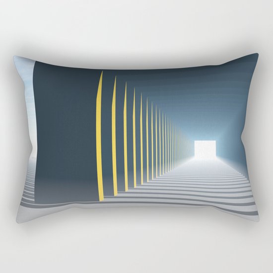 Linear Perspective of Light Rectangular Pillow