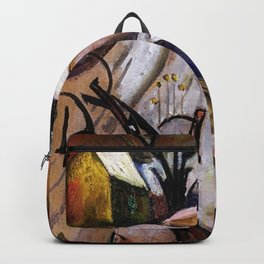 Bach Chord - Winter in a Small Town landscape painting William Sommer Backpack