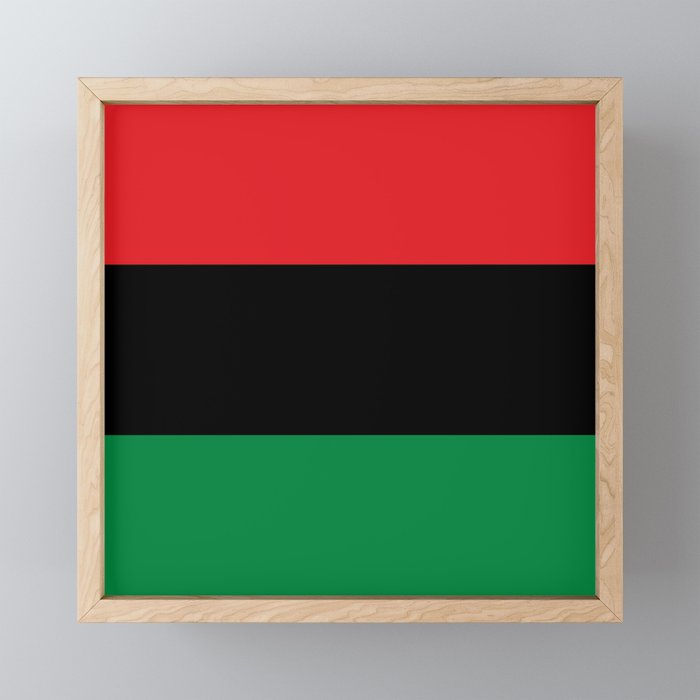 flag of Pan-Africanism or Unia Framed Mini Art Print