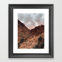 Red Rock Sunset Framed Art Print