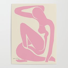 Pink Nude By Henri Matisse HD High Resolution Version Poster