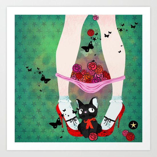 Kitties Cat Art Print