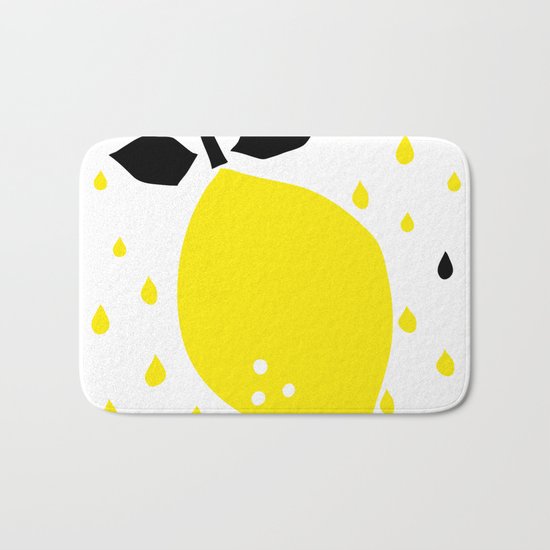 lemon fruits Bath Mat