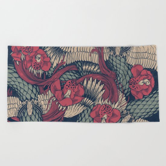 Shedding Skin Beach Towel