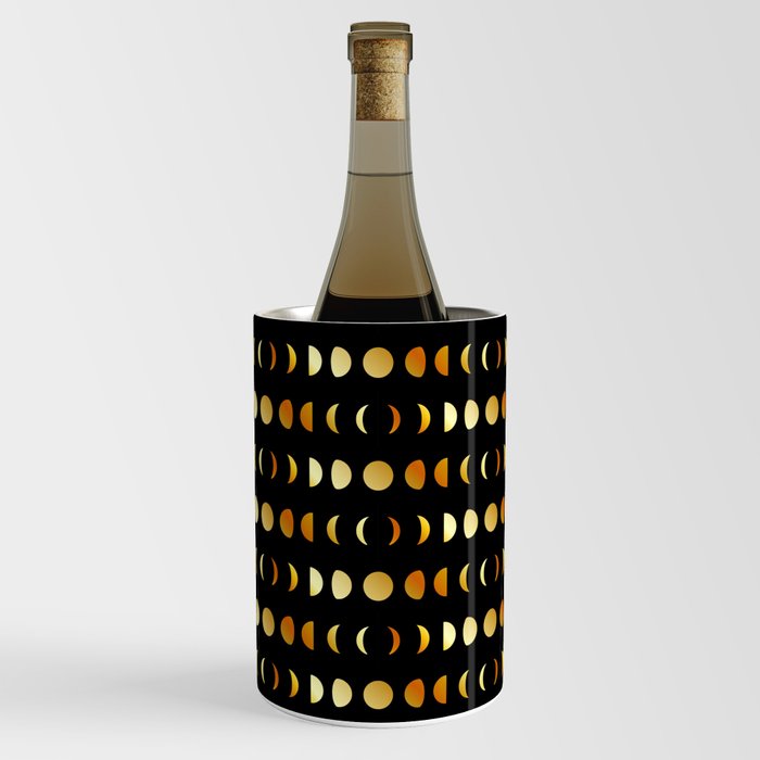 Celestial Moon phases in gold	 Wine Chiller