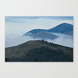 Hills Clouds Scenic Landscape 4 Canvas Print