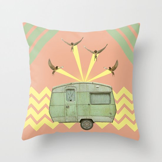 The best way to travel Throw Pillow